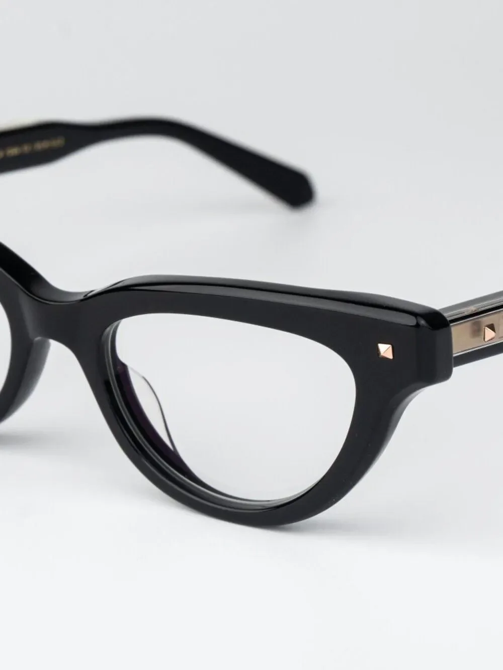 Valentino Women Eyeglasses Shiny Black Cat Eye V-ESSENTIAL II VLX-124 A